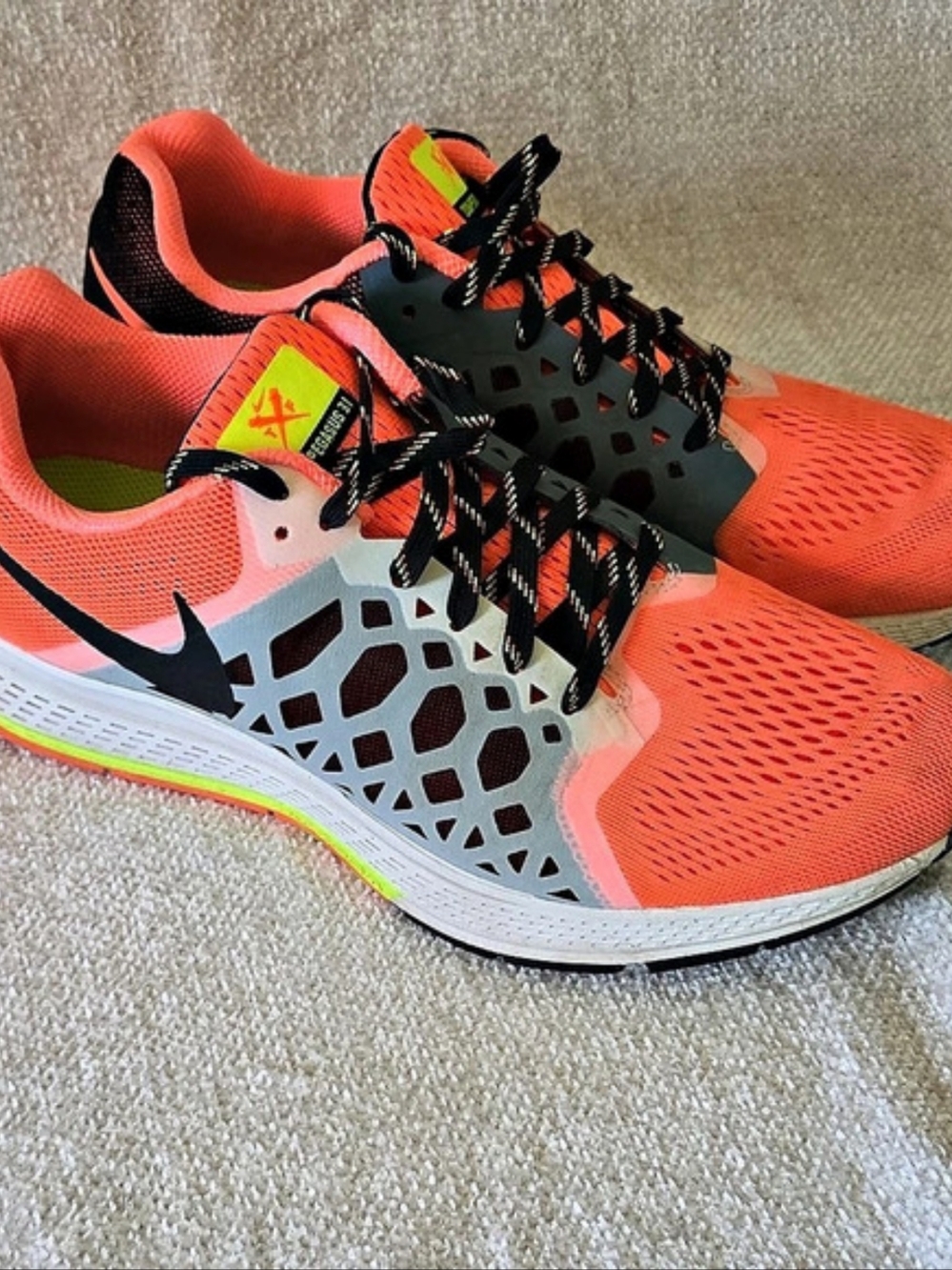Nike Air Zoom Athletic Shoes Orange US 9.5